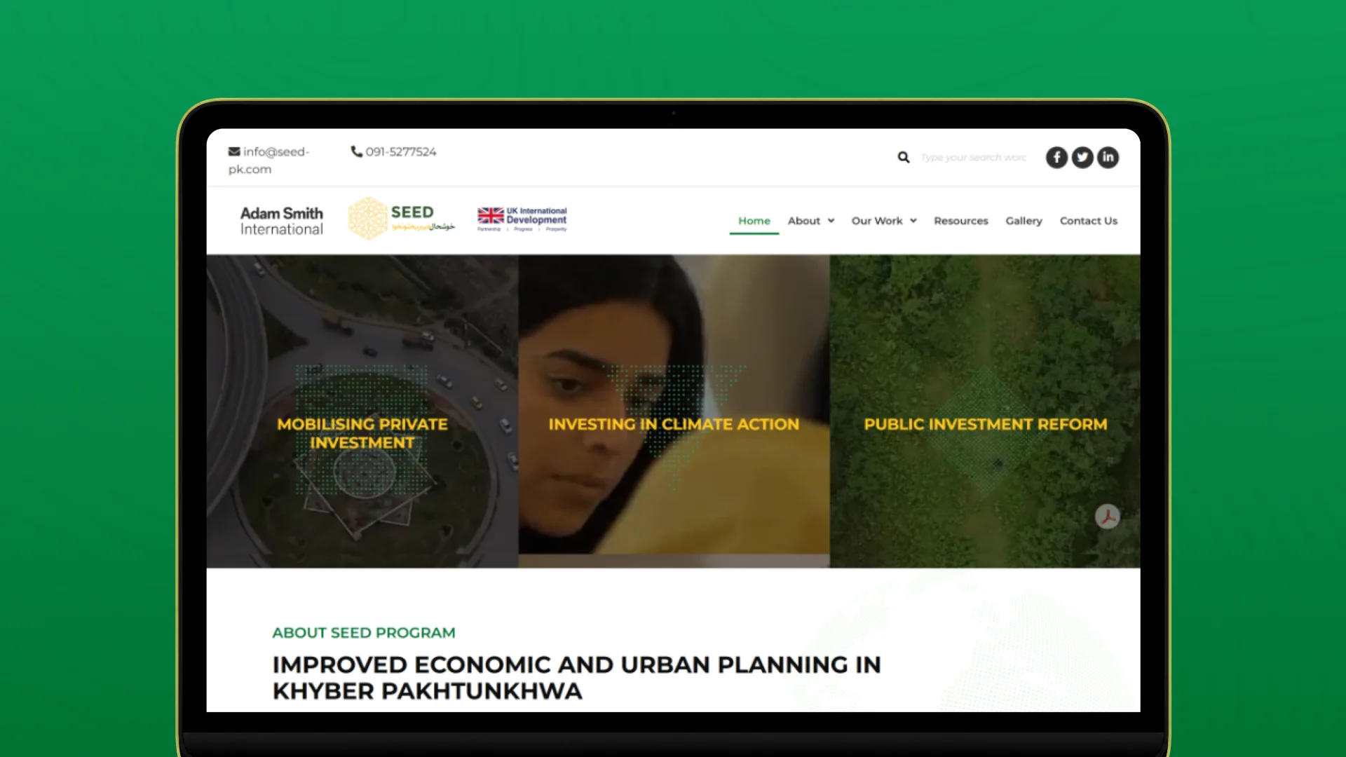 Portfolio Website for SEED Program