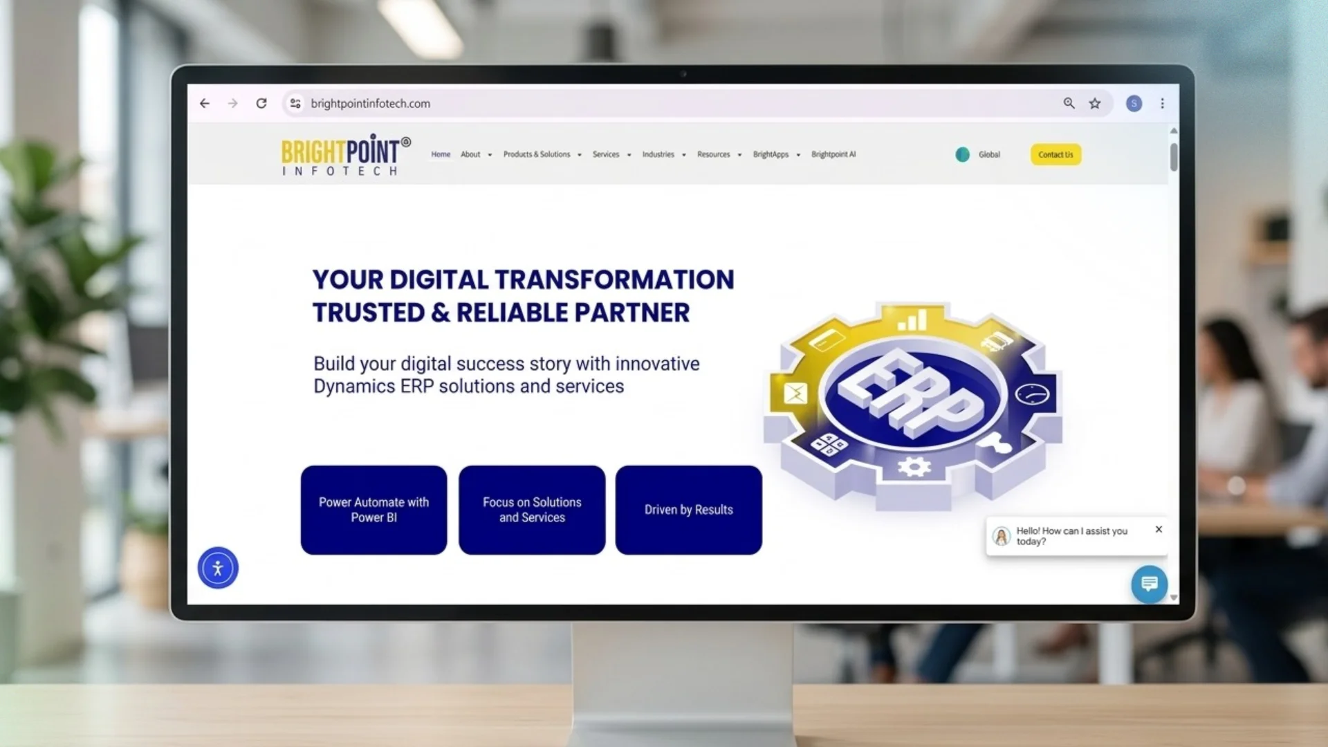 Brightpoint Infotech Website Redesign